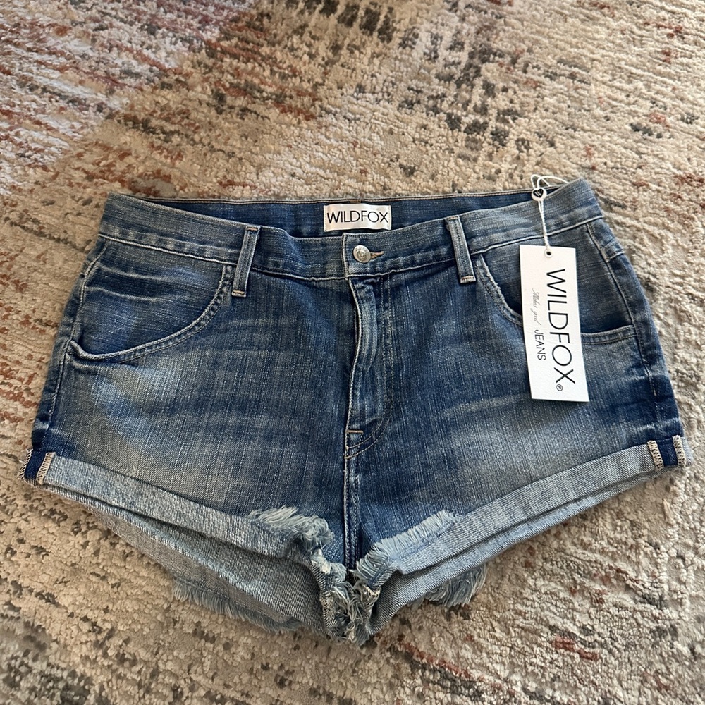 Wildfox Blue Denim Women's Shorts 29 NWT